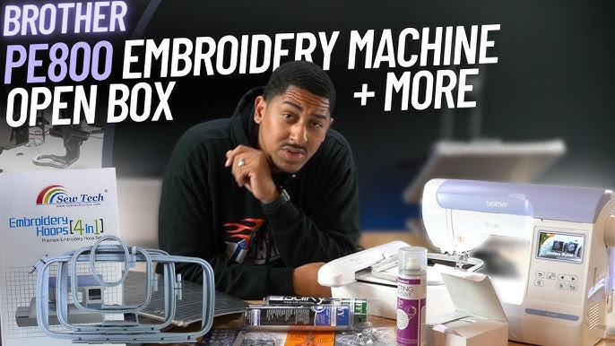 Brother PE800 Embroidery Machine Unboxing, Using For the 1st Time – Sewing  Report