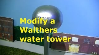 MODEL RAILROAD IDEA  /  MODIFY A WALTHERS WATER TOWER