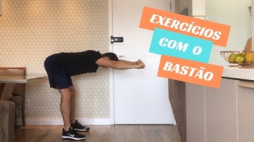 Treinamento funcional usando o bastão