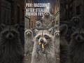 The raccoons own the city now 😭 #brainrot #eating #pov #funny #viral