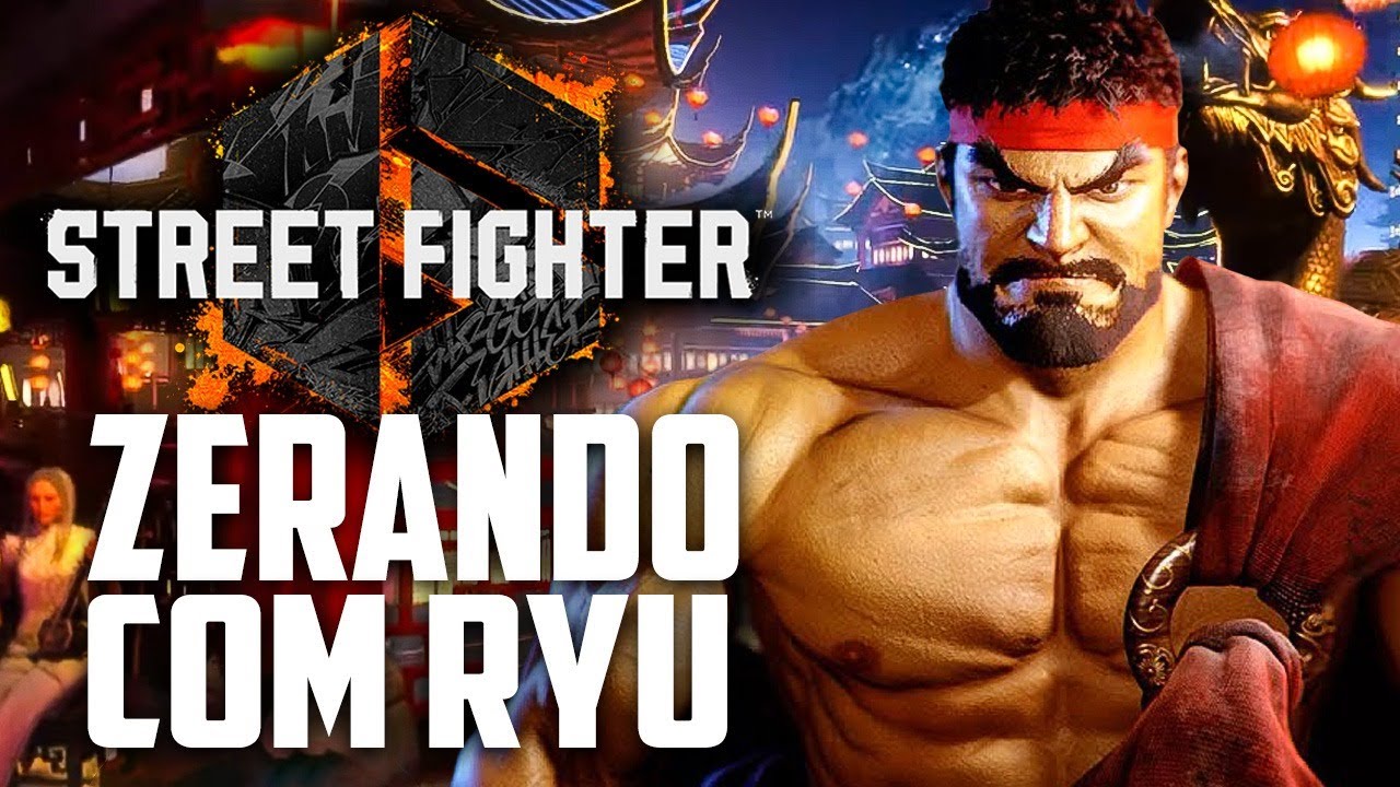 Street Fighter 6 primeiro gameplay ZERANDO com o RYU