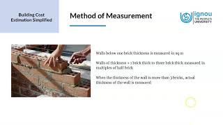 Method of Measurement RCC, Brickwork, Plastering