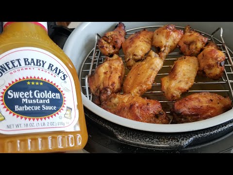 Ninja Foodi From Frozen Golden Mustard Wings Sweet Baby Ray's