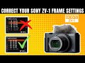 Sony ZV-1 How to Change Frame Rate to 24 Frames setting?