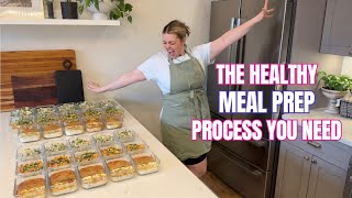 MEAL PREP with me! My Meal Prep Process for a Week of High Protein Healthy Meals You'll WANT to Eat!