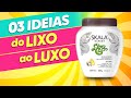 💡 03 IDEIAS - Reciclando POTES DE CREME de cabelo - Faça você mesmo DIY