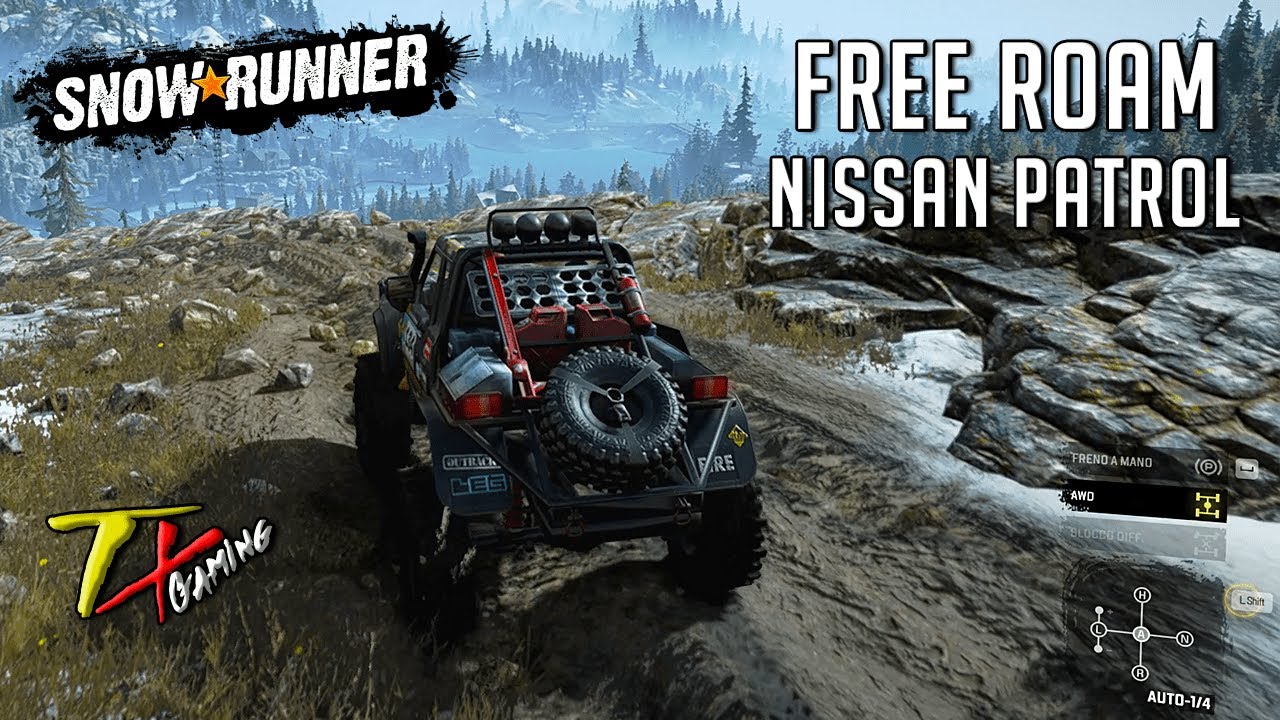SnowRunner NISSAN PATROL GQ FREE ROAM Logitech MOMO Racing (PC