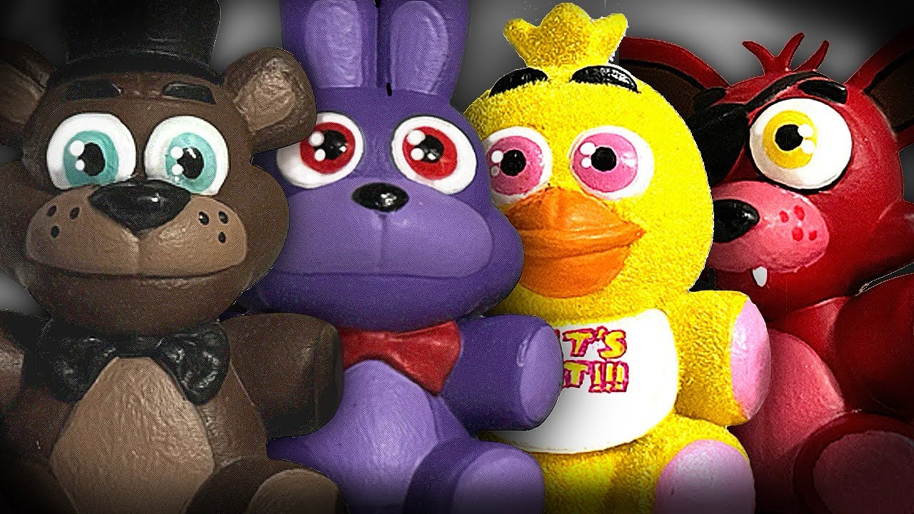 TERRORIZED! Let’s Paint ! FNAF Five Nights at Freddy’s Plush Toy Figurine IRL Paint Session