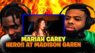 BabantheKidd FIRST TIME reacting to Mariah Carey - Hero!! Live at Madison Square Garden!