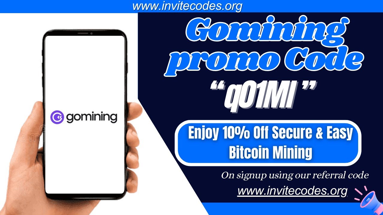 Gomining Promo Code : (q01MI) Enjoy 10% Off Secure & Easy Bitcoin Mining | Gomining Discount Code