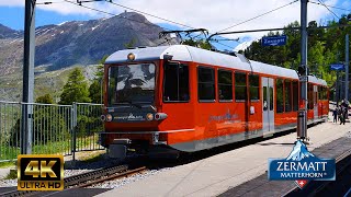 Full Train ride to Gornergrat, Zermatt, Switzerland - Beautiful views (extend. Version / 4K)