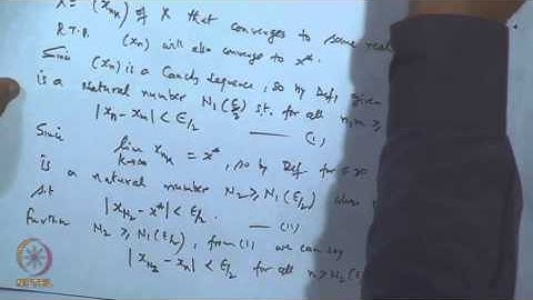 Mod-18 Lec-20 Cauchy sequence and its properties