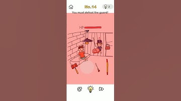 brain out challenge escape room level 14 you must defeat the guard! solution