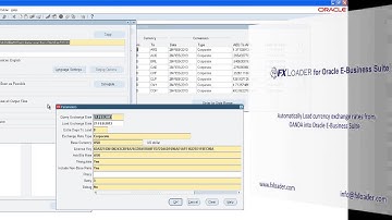 FXLoader for Oracle E-Business Suite - Daily Rates Load