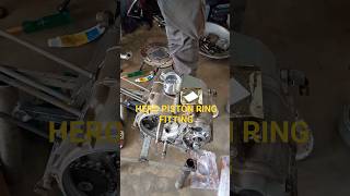 HERO PISTON RING FITTING #viralvideo #video #automobile #hero #mechanical #viral