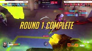 Overwatch 2 getting my first placement on tank in long a time
