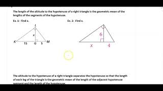 Module 6 Day 1-Altitude to the Hypotenuse