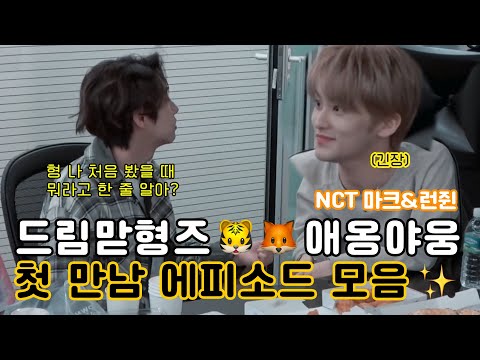 [NCT 마크 런쥔] 마크가 런쥔을 처음 봤을 때 한 말은? | 드림맏형즈🐯🦊 애옹야웅🐱 첫 만남 에피소드 모음✨