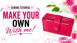 DIY Accordion wallet step by step