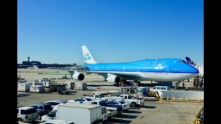 KLM Boeing 747-406M \/ Chicago O'Hare to Amsterdam Schiphol + O'Hare Ramp Action \/ 4K Video