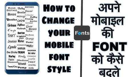 How to Change your Mobile Font Style | Fontfix | Android | by Technical Hero