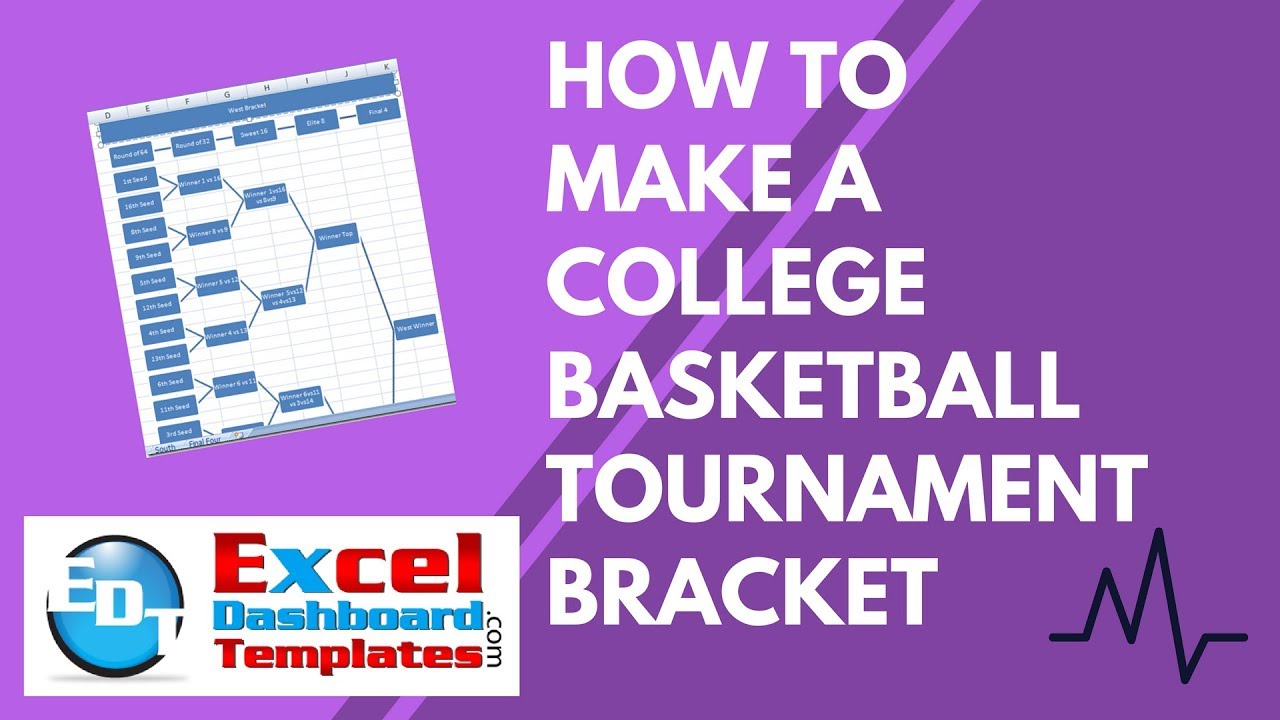 Fillable Seeded 16 Team Tournament Bracket- Editable Bracket