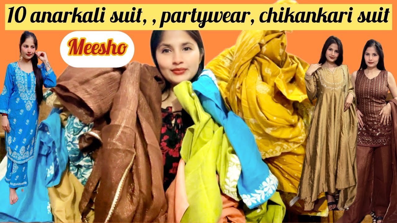 10 kurta set , anarkali suits, partywear suits🌸🪷