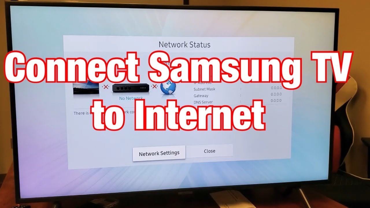 Samsung Smart Tv: How To Connect To Internet Wifi (Wireless Or Wired)