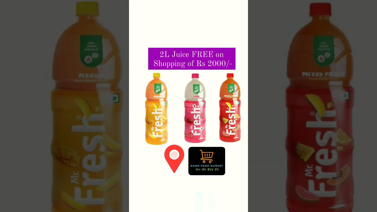 2L Juice FREE on Shopping of Rs 2000/- || 