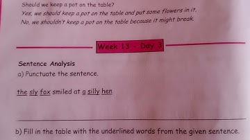 language with ease grade 1 || week 13 day 2 and 3 ||