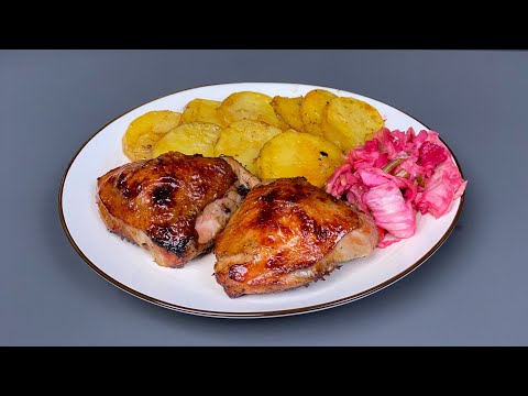 Сочные куриные бедра с ярким пряным вкусом в духовке!!