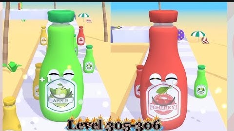 Juice Run level 305/306/Green juice VS Red Juice#game#games#gameplay