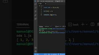 Empty ítems en un array - JavaScript