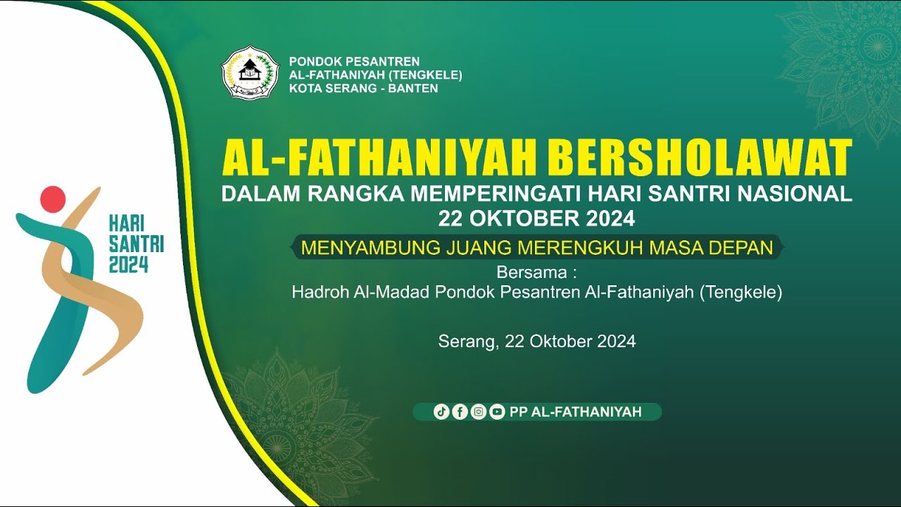 🔴LIVE! AL-FATHANIYAH BERSHOLAWAT - HARI SANTRI NASIONAL 2024 (MENYAMBUNG JUANG,MERENGKUH MASA DEPAN)