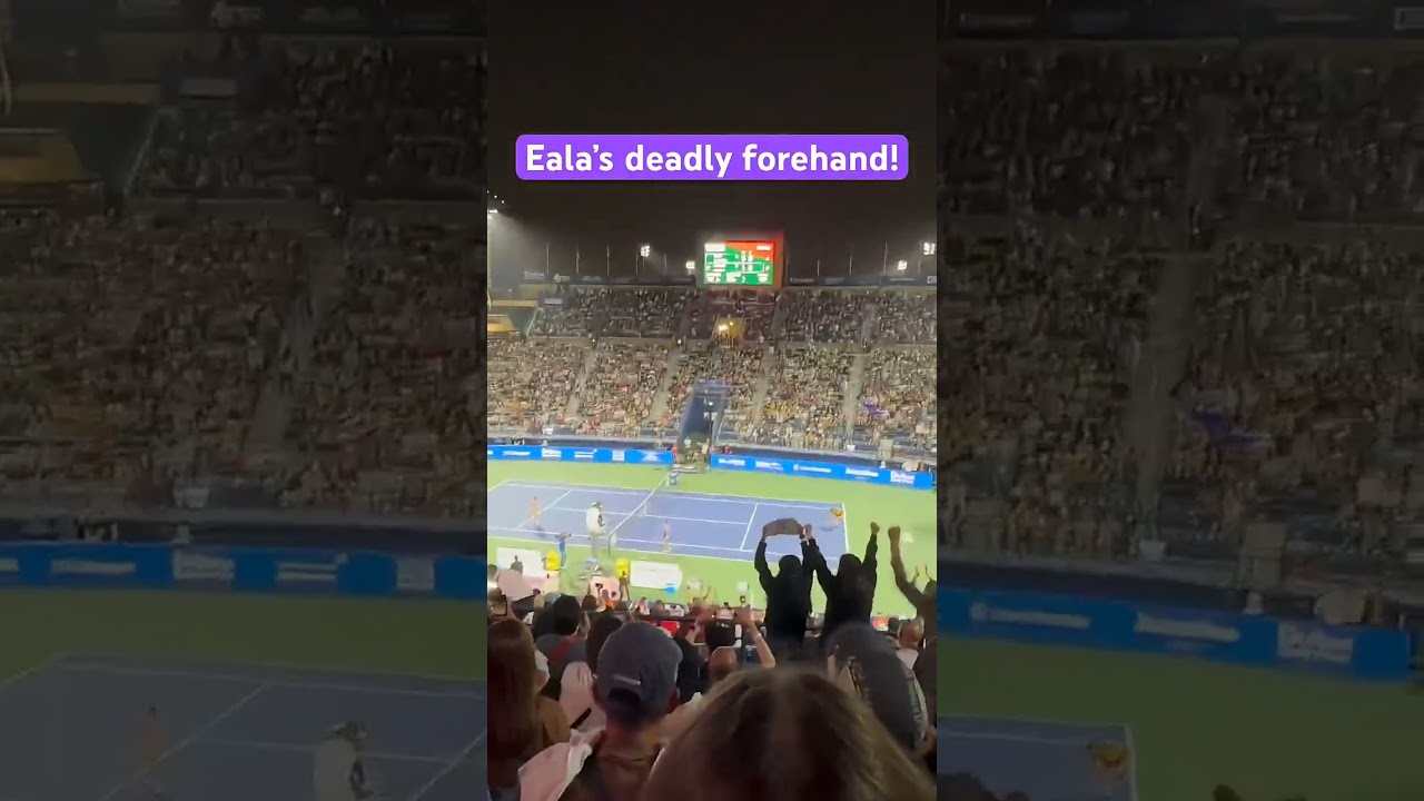 Alex Eala's incredible forehand on the hard courts of Dubai | Is it her best shot? #alexandraeala