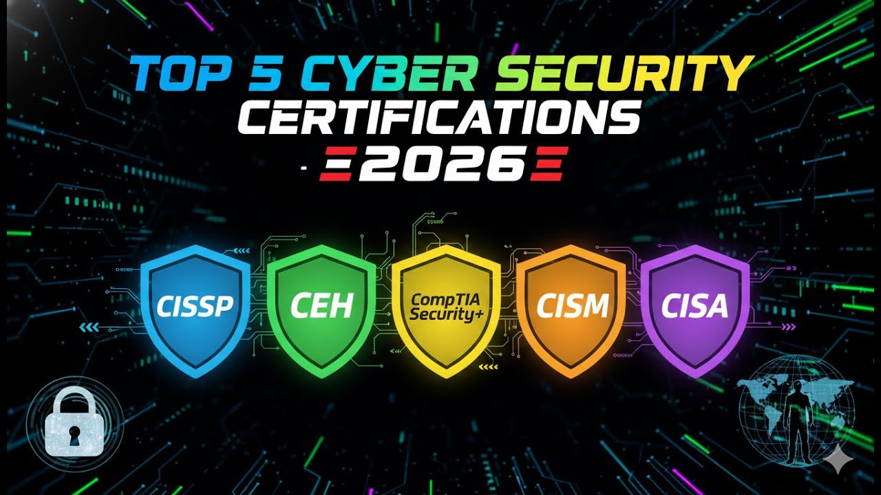 TOP 5 Cyber Security Certifications - 2026 - YouTube