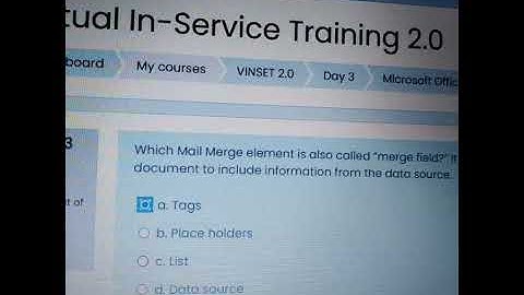 VINSET 2.0 Microsoft office 365 for Productivity answer key day 3