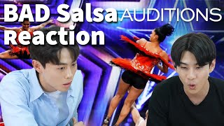 Indian amazing dance duo BAD salsa reaction(AGT)