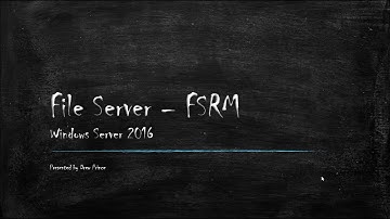 Lab 11 - File Server Resource Manager