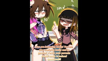 🤬PARENTS TO SCHOOL🏫‼️[My oc has no parents...☠️] #gacha #shorts #meme #edit #oc