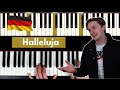 Halleluja - Leonard Cohen - Piano Tutorial Deutsch - Klavier lernen