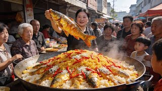 Download Lagu 南阳乡镇大姐做奇葩美食，一锅米饭放半锅鲤鱼，20元一人无限吃，鱼头汤小菜还全免费！ MP3