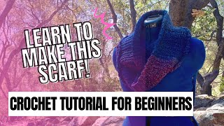 Easy Bulky Crochet Scarf | Weekend Project (HDC + Front & Back Loop Texture)