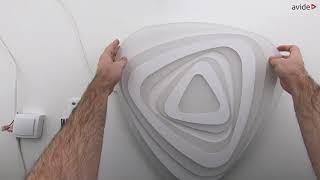 Avide Design Mennyezeti Lámpa Yvette 120W6060 Rf Távirányítóval