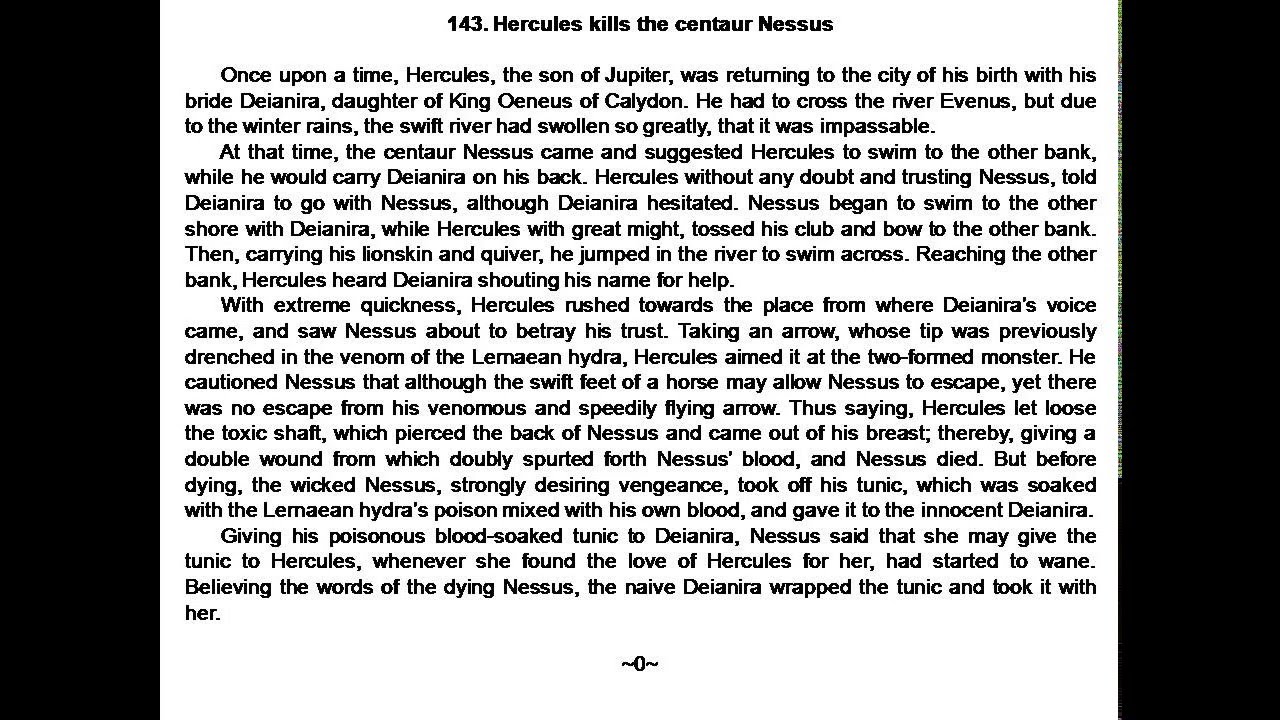 Hercules kills the centaur Nessus