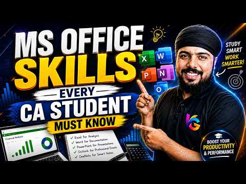 Top 8 MS Office Skills You Should Learn in 2026 - CA Gurpreet Singh #msofficewithai