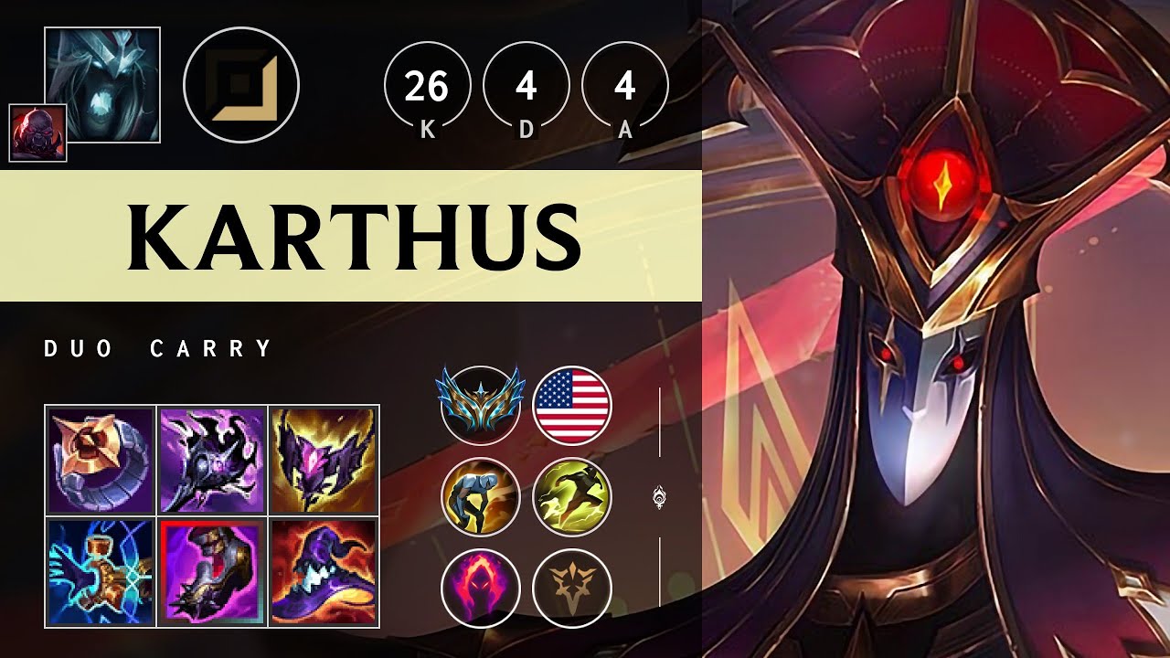 Karthus Carry vs Varus - NA Challenger Patch 25.19