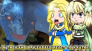 In the land of leadale react to kratos as Cayna's Brother || GOW Ragnarök||  - Gacha react