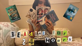 Reading viral tik tok  books for 24 hours  straight