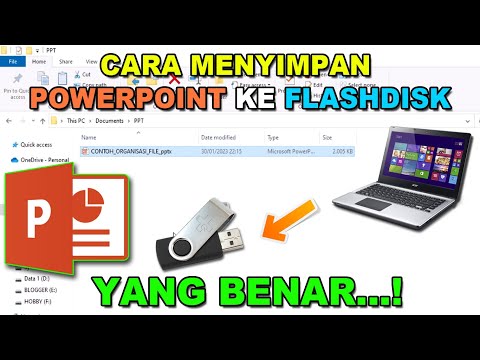 Video: Bagaimana cara mengubah powerpoint ke flash drive?